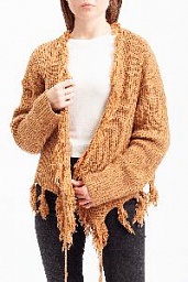 Кардиган Lelis Distressed Fringe Cropped Cardigan Sweater